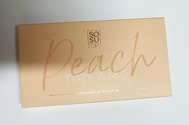 SOSU Cosmetics Peach Dreams Eyeshadow palette has been recalled