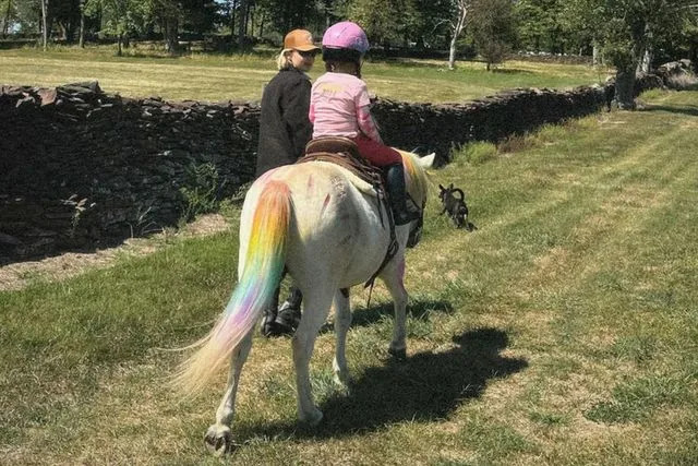 Gigi hadid/instagram Gigi Hadid teaches her daughter Khai how to ride a horse.