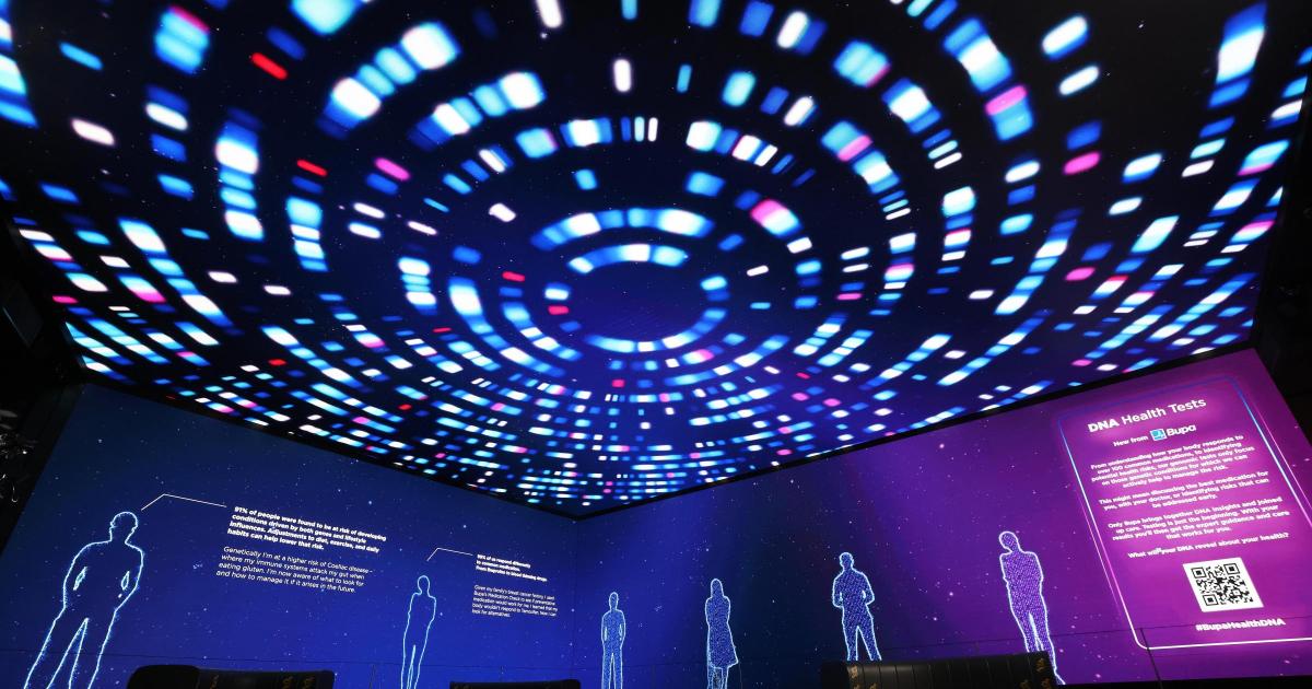 Mesmerising image of 3.2 billion characters to show genetic make up