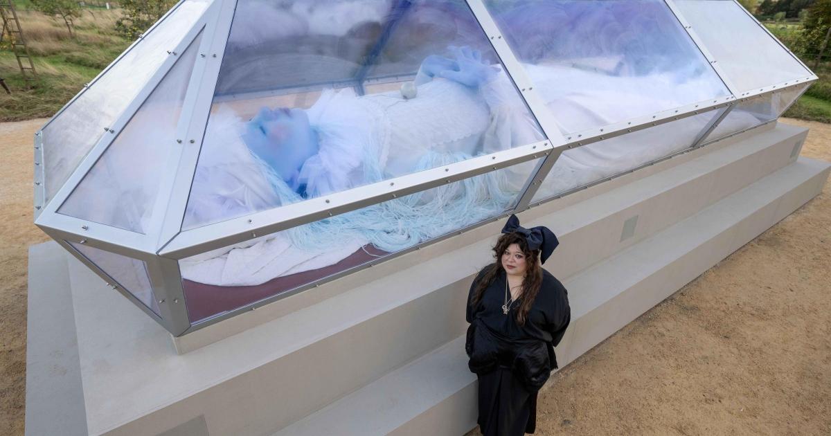 Turner Prize artist’s glass coffin stuns outside Edinburgh