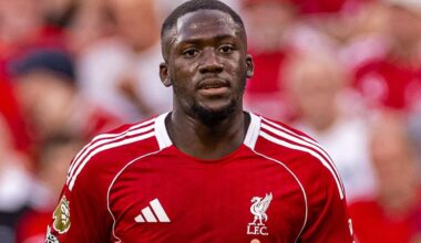 LIVERPOOL, ENGLAND - Friday, August 15, 2025: Liverpool's Ibrahima Konaté during the FA Premier League match between Liverpool FC and AFC Bournemouth at Anfield. Liverpool won 4-2. (Photo by David Rawcliffe/Propaganda)