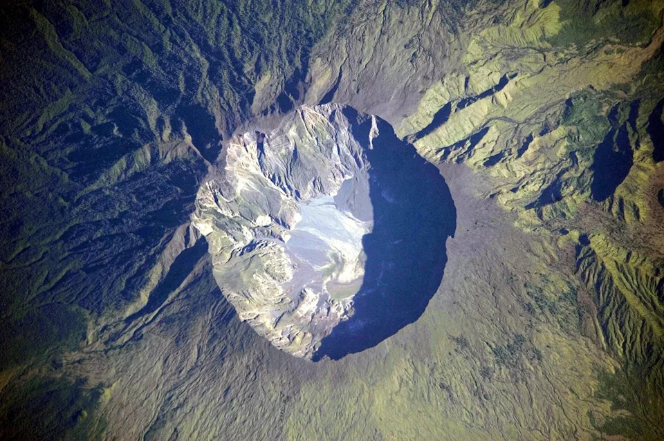 Mount Tambora in Indonesia.
