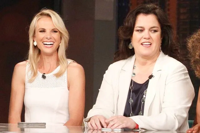 Lou Rocco/Disney General Entertainment Content via Getty  Elisabeth Hasselbeck and Rosie O'Donnell on 'The View' in 2014