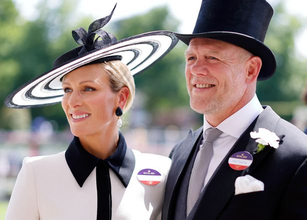Zara Tindall and Mike Tindall attend day three 'Ladies Day' of Royal Ascot at Ascot Racecourse on June 19, 2025 in Ascot, England. 