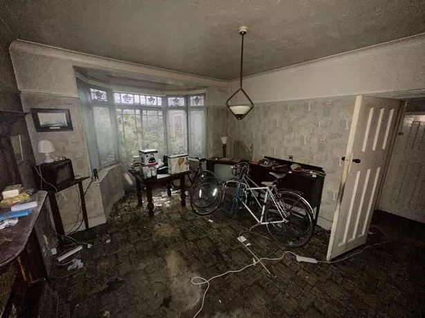 The home had crumbling plaster and a leaking roof