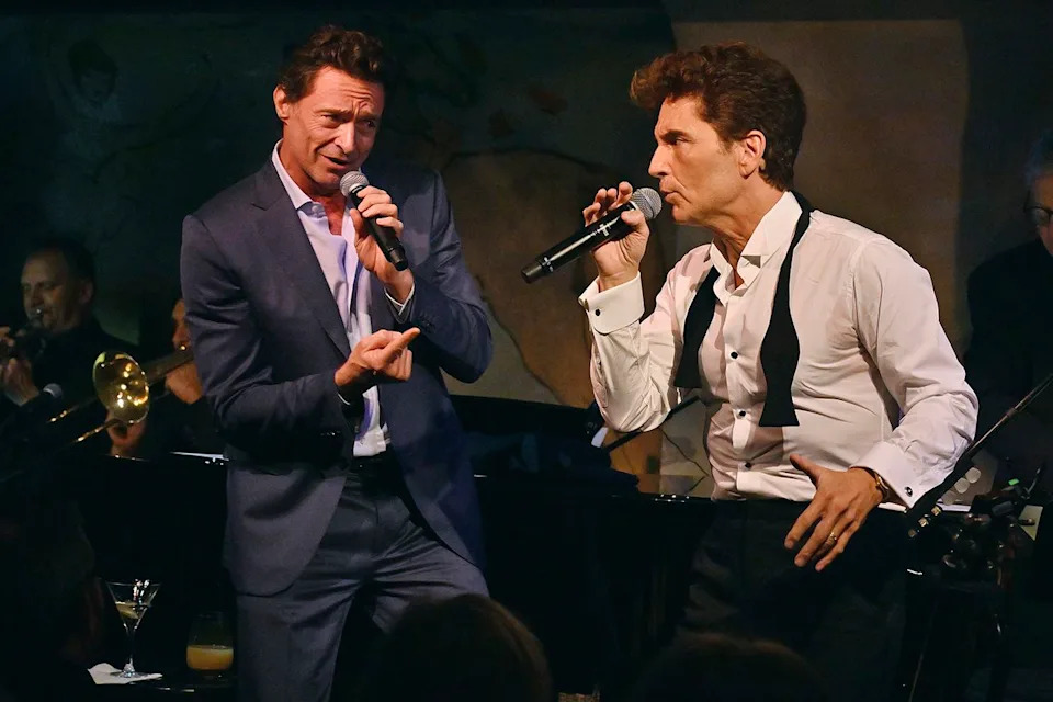 Astrida Valigorsky/Getty Hugh Jackman and Richard Marx perform during Marx's 'After Hours Confessions' show at Café Carlyle on Oct. 21, 2025 in New York City