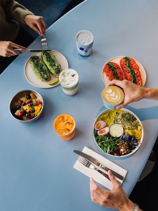 Food from the Animo studios cafe