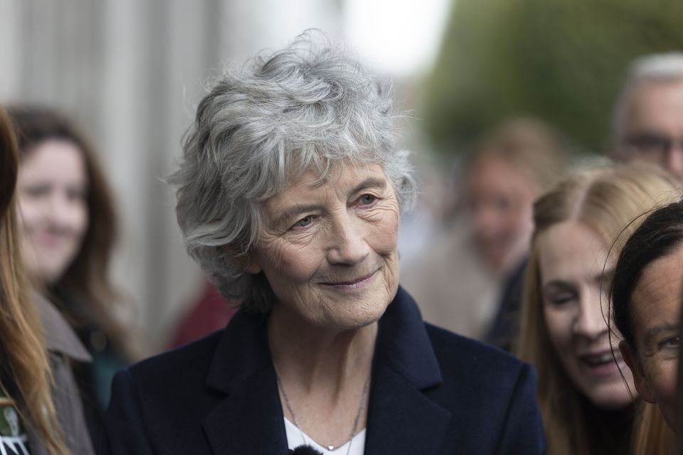 Independent presidential candidate Catherine Connolly on O’Connell Street, Dublin. Photo: Tom Honan