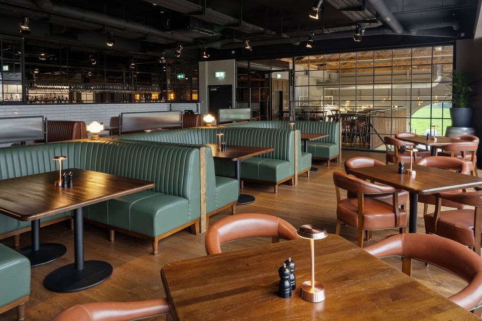 The interior of the 62,000 square foot brewery, distillery and visitor centre  developed in the former Rosenbluth factory in Fossa which has gone on the market.