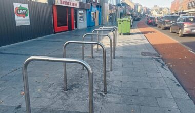 Bicycle parking near Limerick railway station could be removed