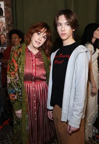 Getty Molly Ringwald and Roman Gianopoulos on February 4, 2025.