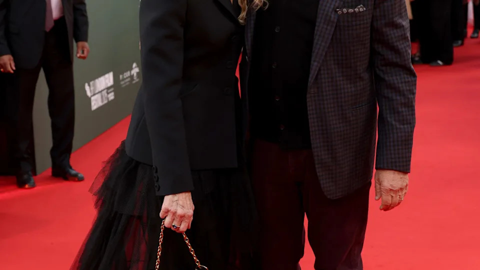 LONDON, ENGLAND - OCTOBER 11: Kate Capshaw and Steven Spielberg attend the "Hamnet" screening during the 69th BFI London Film Festival at The Royal Festival Hall on October 11, 2025 in London, England. (Photo by Tristan Fewings/Getty Images for BFI)