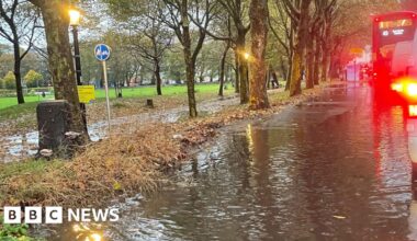 Flood alerts as Storm Benjamin hits South East