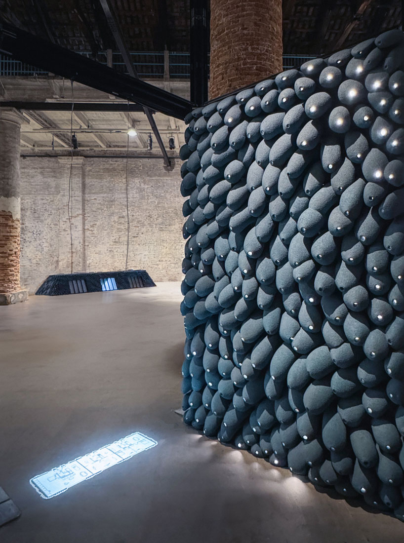 recycled 3D printed rooftop homes explore adaptable urban living at 2025 venice biennale