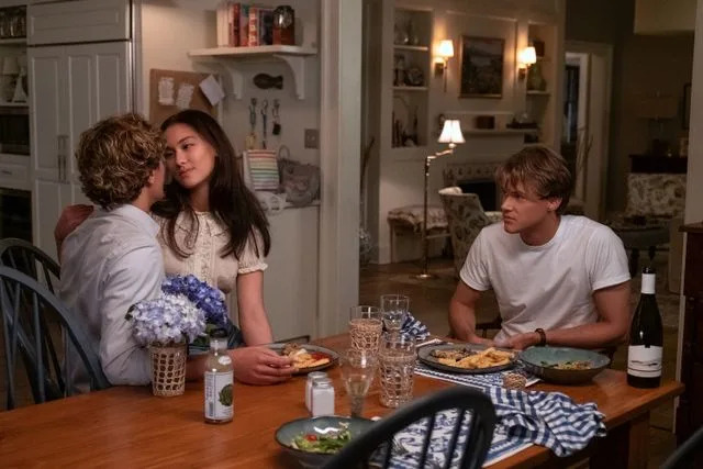 Erika Doss/Amazon From left: Jeremiah (Gavin Casalegno), Belly (Lola Tung), and Conrad (Christopher Briney) in 'The Summer I Turned Pretty'