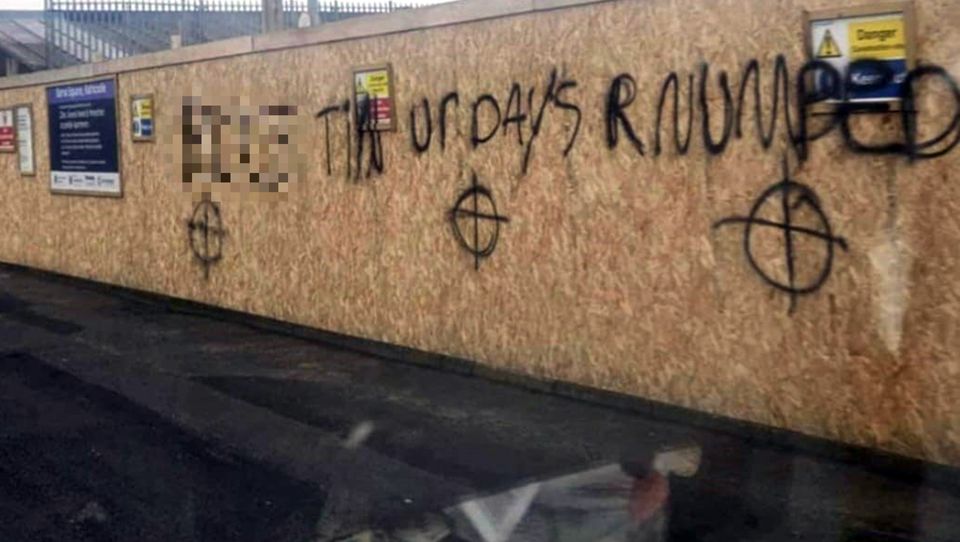 Some of the graffiti in Rathcoole