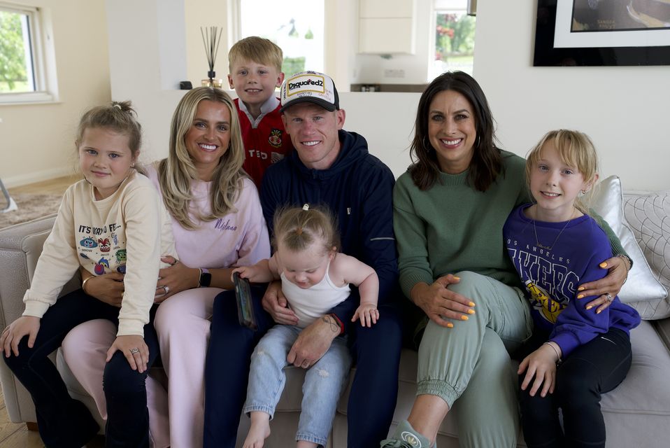 Lucy Kennedy moves in with Irish footballer and Wrexham winger, James McClean, his wife Erin, and four children. Photo: Virgin Media