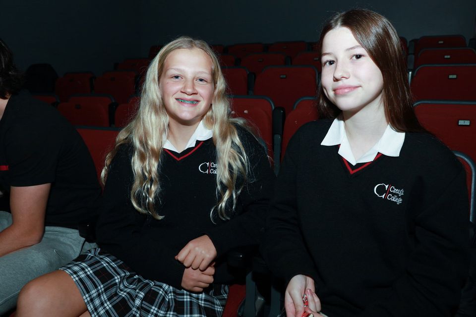 Lucy Higgins and Tara Brenoff attending Creagh College Presents Oklahoma in The Gorey Little Theatre. PHOTO: Sabrina Ffrench
