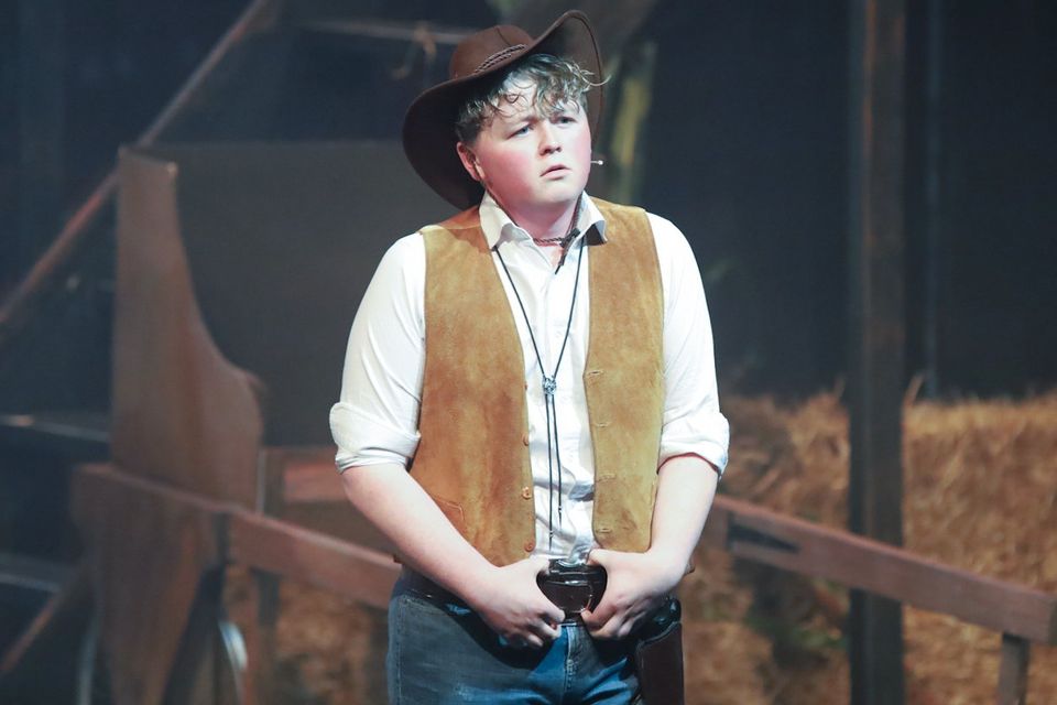 Matthew Byrne as Curley at Creagh College Presents Oklahoma in The Gorey Little Theatre. PHOTO: Sabrina Ffrench