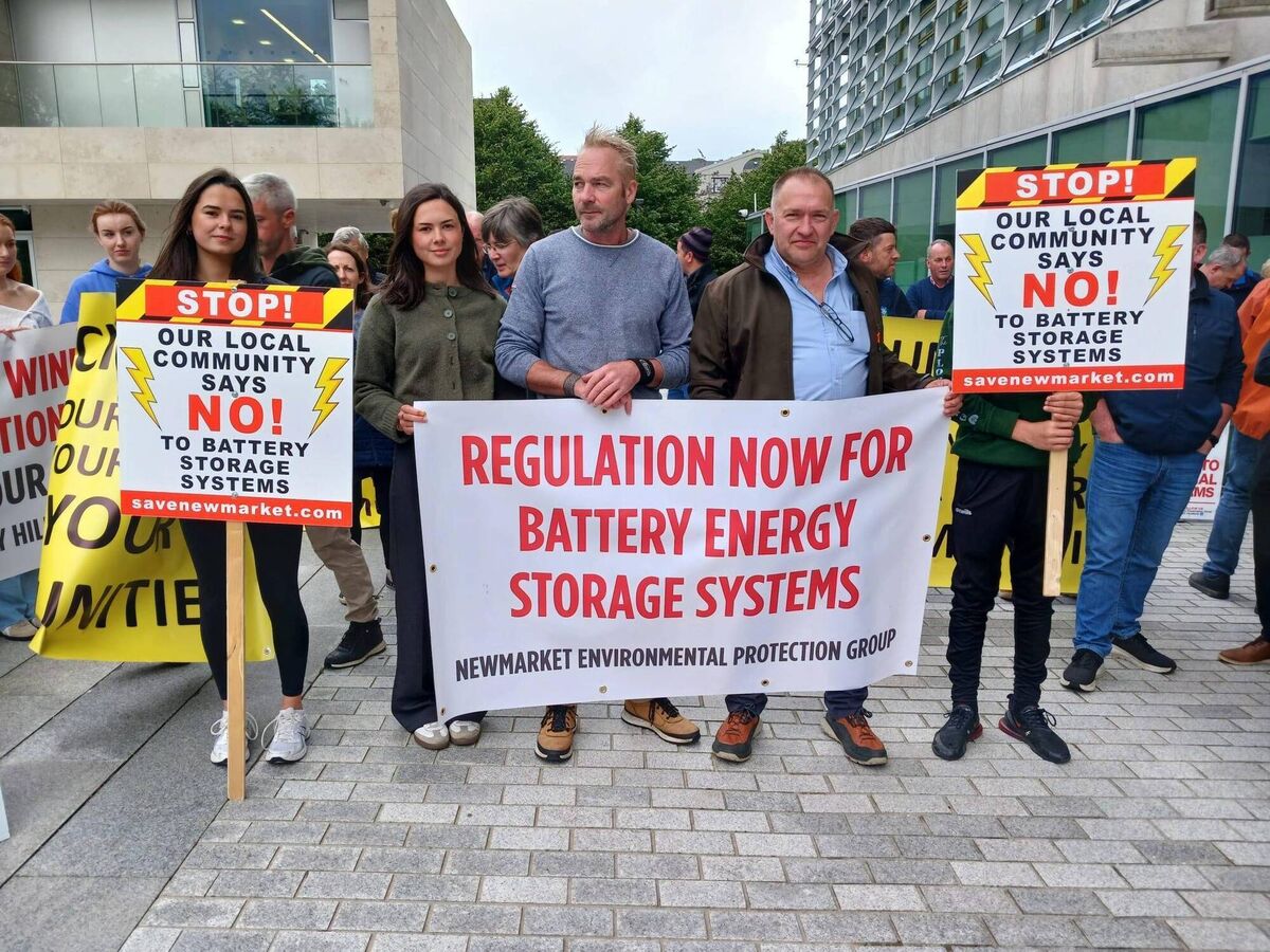 The Newmarket Environmental Protection Group protest. 