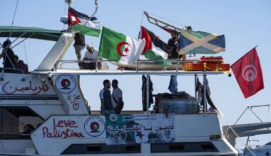 Gaza flotilla says vessels approached its boats as it nears Israeli blockade