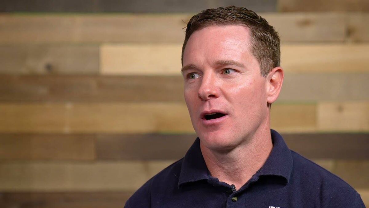 US firefighter Captain Hunter Clare bore the brunt of the catastrophic explosion at the McMicken Battery Energy Storage facility at the edge of the desert suburb of Surprise, Arizona, on April 19, 2019. Picture: Youtube