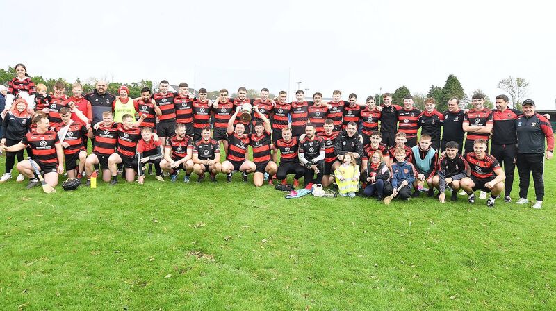 Newmarket celebrate victory in the E Tarrant & Sons Skoda Dealer Duhallow JAHC Final. Picture John Tarrant 