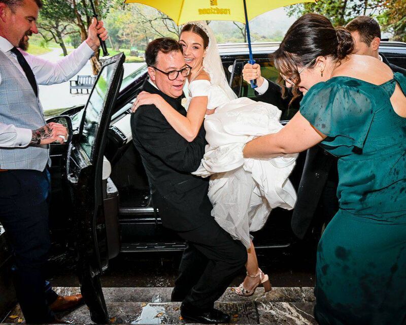 'As you can see (from the pictures) my Dad had to lift me out of the car,' Elizabeth Villa said.