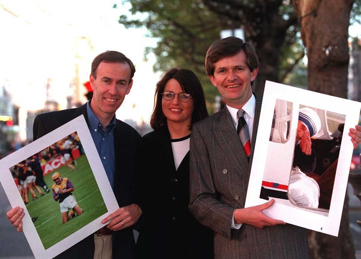 Kieran Clancy with former Irish Examiner picture editor Norma Cuddihy and former staff photographer Denis Minihane. Picture: Tony Maxwell