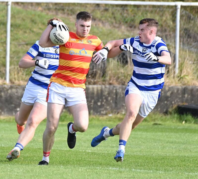 Newcestown's David Buckley takes on Castlehaven's Thomás O'Mahony this year. Picture: Eddie O'Hare