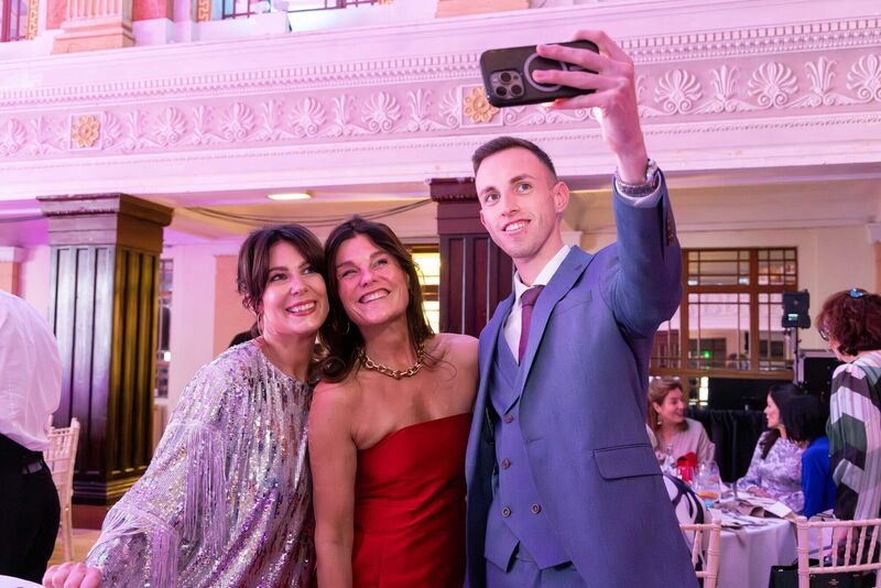 Holly Henderson, Johanna Murphy, and Seán Lynch, Johanna Murphy & Sons Estate Agents, at The Irish Examiner IE Style Live 2025 event at Cork City Hall. Picture: Michael O'Sullivan/OSM 
