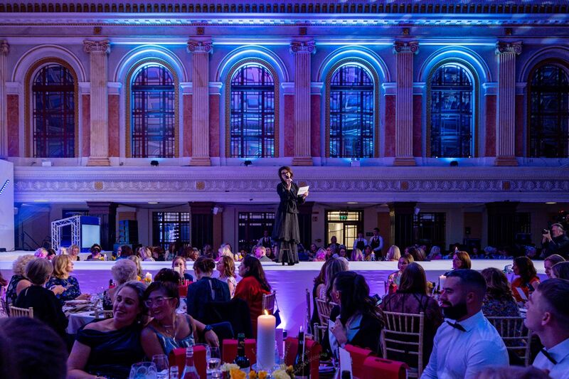  MC Deirdre O’Kane opening the IEStyle live event at Cork City Hall on Thursday evening. Picture: Chani Anderson