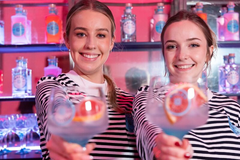 Regan McGlynn, and Georgia Cullington, Malfy Gin, at The Irish Examiner IE Style Live 2025 event at Cork City Hall. Picture: Michael O'Sullivan/OSM