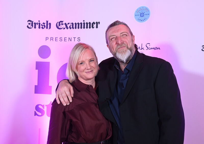  Tuula Harrington and Cal Shaw of Design Works Goldsmiths Studio at the IE Style Live fashion event at City Hall, Cork City, presented by The Irish Examiner in association with Clarins. IESTYLELIVE2025. Picture Larry Cummins