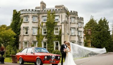 Vintage Escort takes pride of place at Reuben and Niamh’s big day