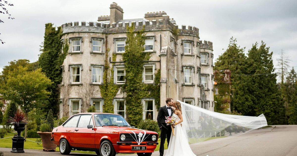 Vintage Escort takes pride of place at Reuben and Niamh’s big day