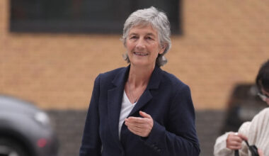 Enoch Burke confronts presidential candidate Catherine Connolly during Limerick city canvass