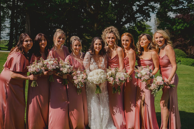 I wanted bridesmaids to represent each chapter of my journey.