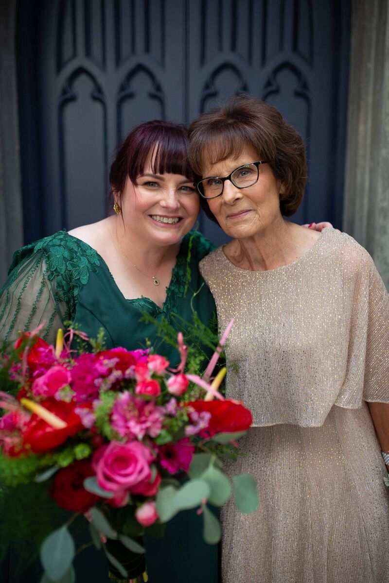 Nancy with her mum Carla who flew in from Detroit for the occasion. 