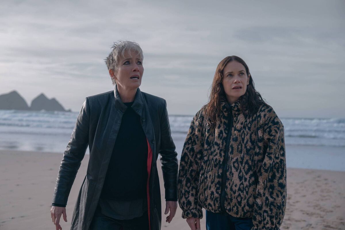Emma Thompson and Ruth Wilson in Down Cemetery Road, on Apple TV+.