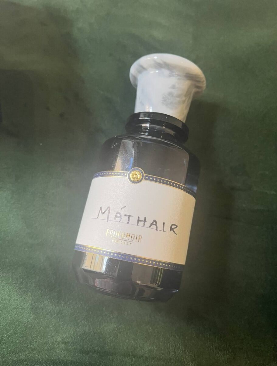 Máthair, Jacqui's bespoke scent, sealed with a marble stopper.
