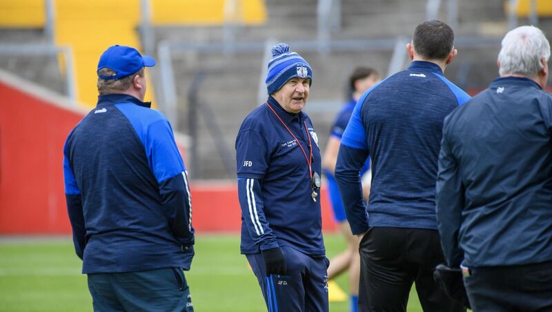 John Fintan Daly, manager of Knocknagree at the McCarthy Insurance Group Senior A fotball championship final at SuperValu Páirc Uí Chaoimh. Picture Dan Linehan  John Fintan Daly, manager of Knocknagree at the McCarthy Insurance Group Senior A fotball championship final at SuperValu Páirc Uí Chaoimh. Picture Dan Linehan