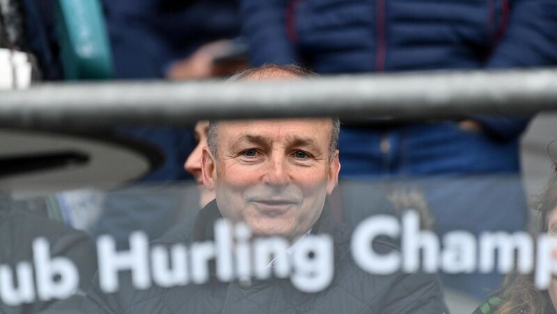 THAT'S MY BOY: An Taoiseach Micheál Martin TD watching his son play for Nemo Rangers against St Finbarr's in the McCarthy Insurance Group SFC final at SuperValu Páirc Uí Chaoimh. Pic: Dan Linehan THAT'S MY BOY: An Taoiseach Micheál Martin TD watching his son play for Nemo Rangers against St Finbarr's in the McCarthy Insurance Group SFC final at SuperValu Páirc Uí Chaoimh. Pic: Dan Linehan