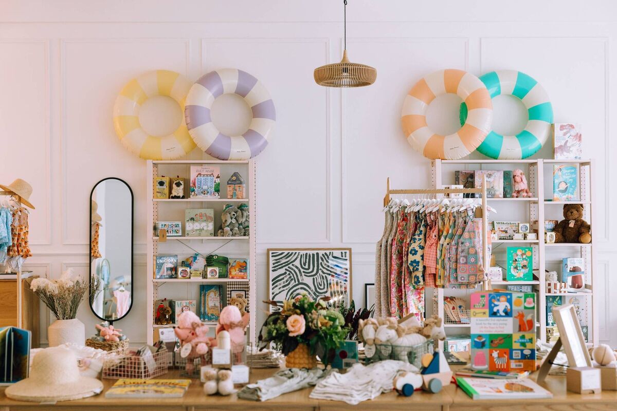 Inside Elaine’s new bricks and mortar shop.