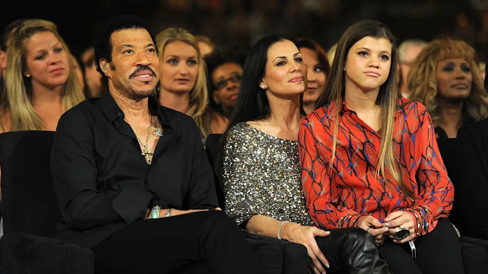 Lionel Richie, his ex-wife Diane Alexander and their daughter Sofia at the ACMs in 2012.