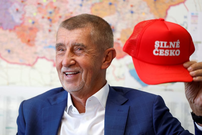 Andrej Babis: 'We want, obviously, to talk about Europe – about European citizens, about energy prices, the migration pact.' Photograph: Reuters/ David W Cerny