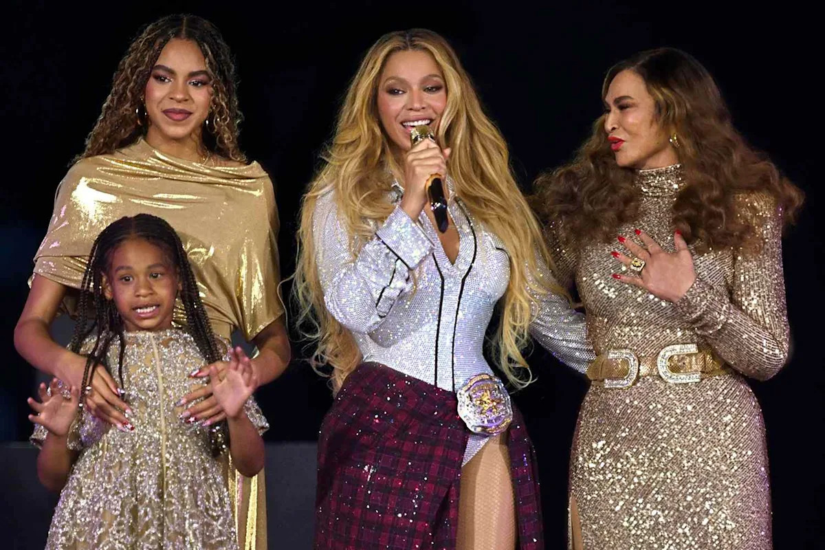 Tina Knowles Shares the Advice Her Granddaughter Blue Ivy, 13, Gave Sister Rumi, 8, About Performing on Stage with Beyoncé