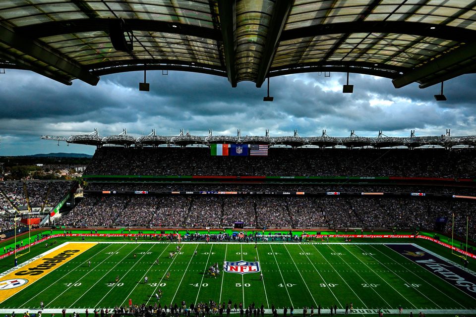 The NFL fan missed the game at Croke Park. Photo: Sportsfile