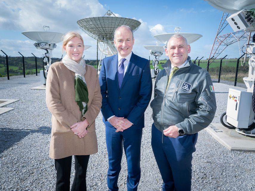 Pictured (l-r): Holly Sullivan, VP of Worldwide Economic Development at Amazon, Micheál Martin TD, An Taoiseach