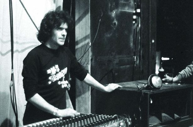 A picture of Pat Maguire while Horslips were rehearsing in New York in the 1970s